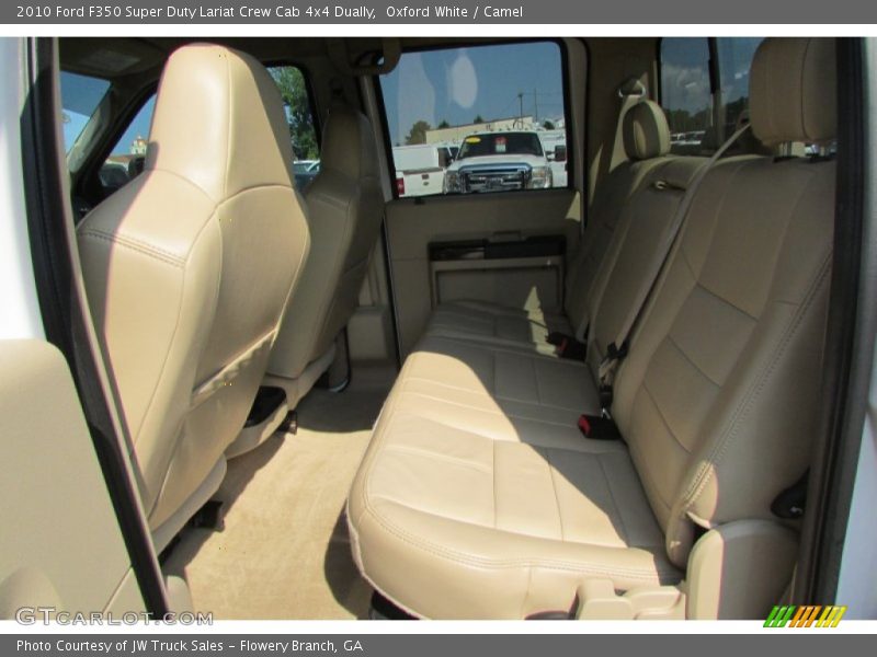 Oxford White / Camel 2010 Ford F350 Super Duty Lariat Crew Cab 4x4 Dually