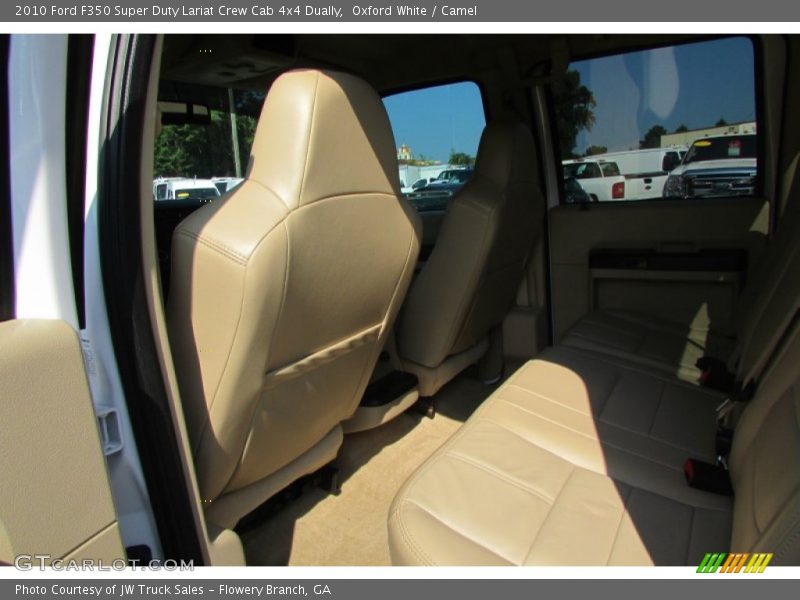Oxford White / Camel 2010 Ford F350 Super Duty Lariat Crew Cab 4x4 Dually