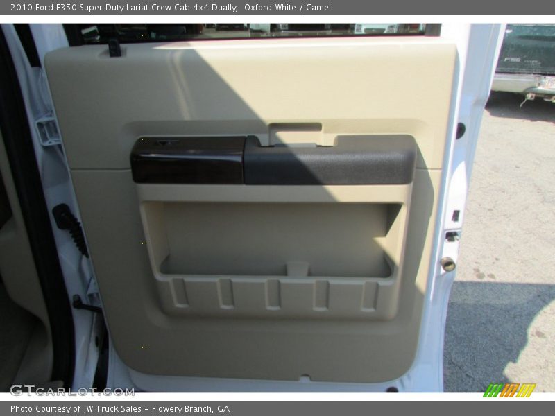 Oxford White / Camel 2010 Ford F350 Super Duty Lariat Crew Cab 4x4 Dually