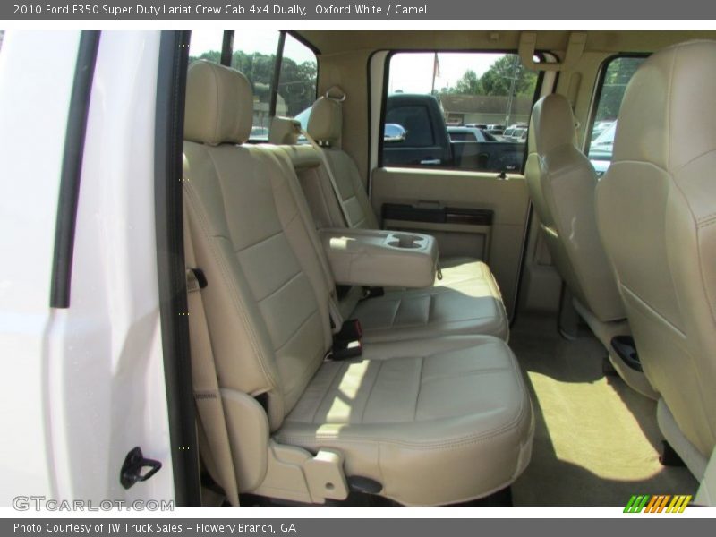 Oxford White / Camel 2010 Ford F350 Super Duty Lariat Crew Cab 4x4 Dually