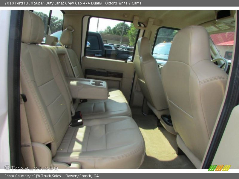 Oxford White / Camel 2010 Ford F350 Super Duty Lariat Crew Cab 4x4 Dually