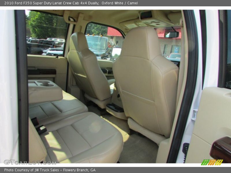 Oxford White / Camel 2010 Ford F350 Super Duty Lariat Crew Cab 4x4 Dually