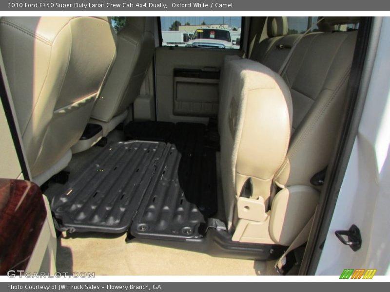 Oxford White / Camel 2010 Ford F350 Super Duty Lariat Crew Cab 4x4 Dually