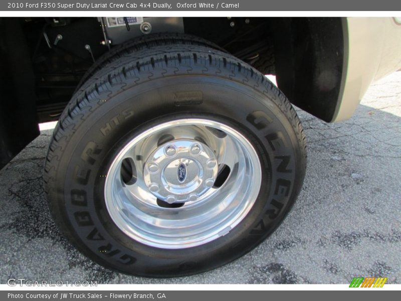 Oxford White / Camel 2010 Ford F350 Super Duty Lariat Crew Cab 4x4 Dually