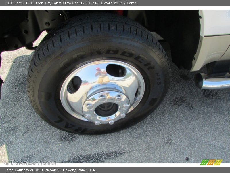 Oxford White / Camel 2010 Ford F350 Super Duty Lariat Crew Cab 4x4 Dually