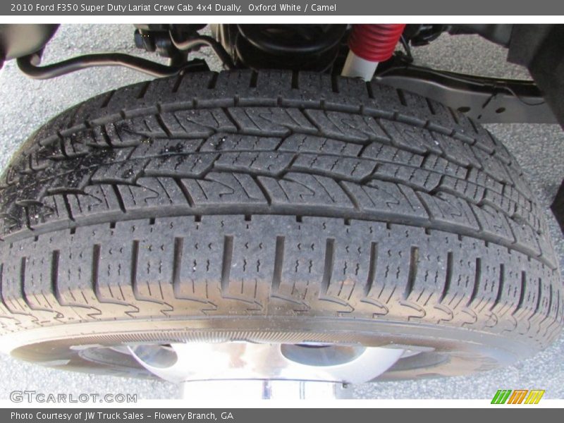Oxford White / Camel 2010 Ford F350 Super Duty Lariat Crew Cab 4x4 Dually