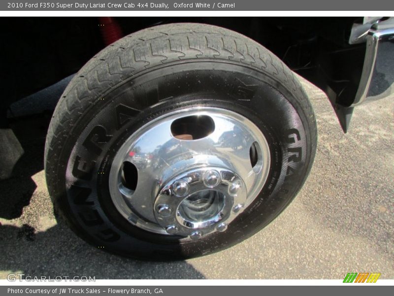 Oxford White / Camel 2010 Ford F350 Super Duty Lariat Crew Cab 4x4 Dually