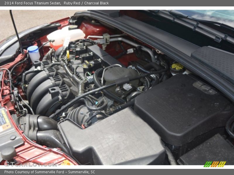 Ruby Red / Charcoal Black 2014 Ford Focus Titanium Sedan