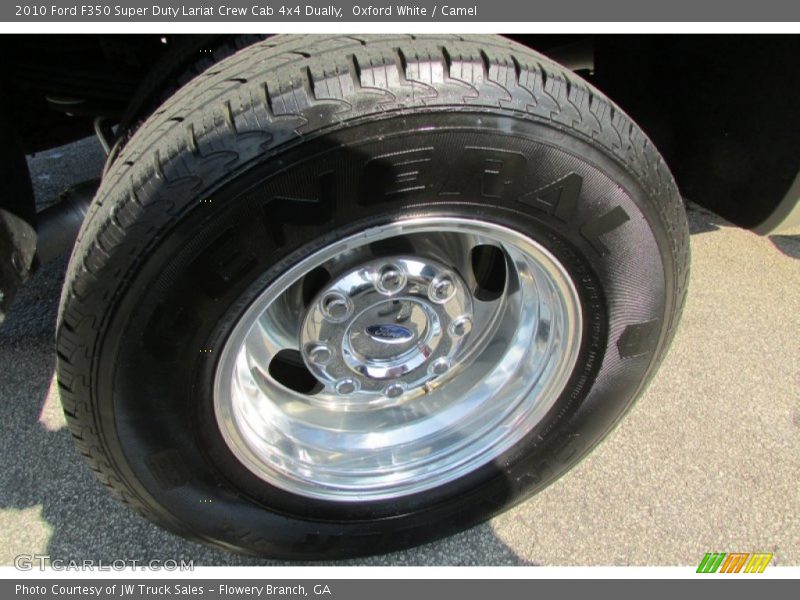 Oxford White / Camel 2010 Ford F350 Super Duty Lariat Crew Cab 4x4 Dually