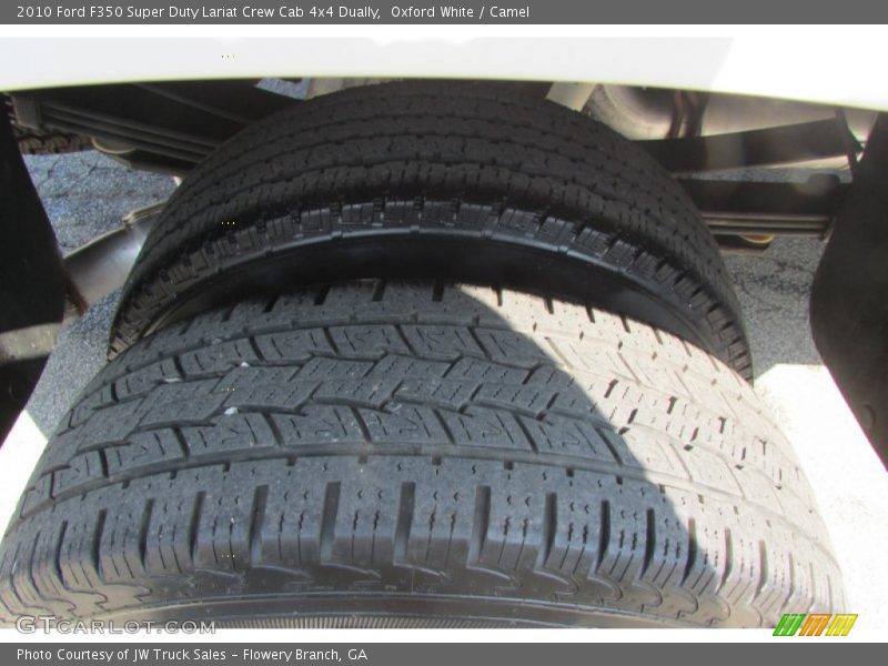 Oxford White / Camel 2010 Ford F350 Super Duty Lariat Crew Cab 4x4 Dually