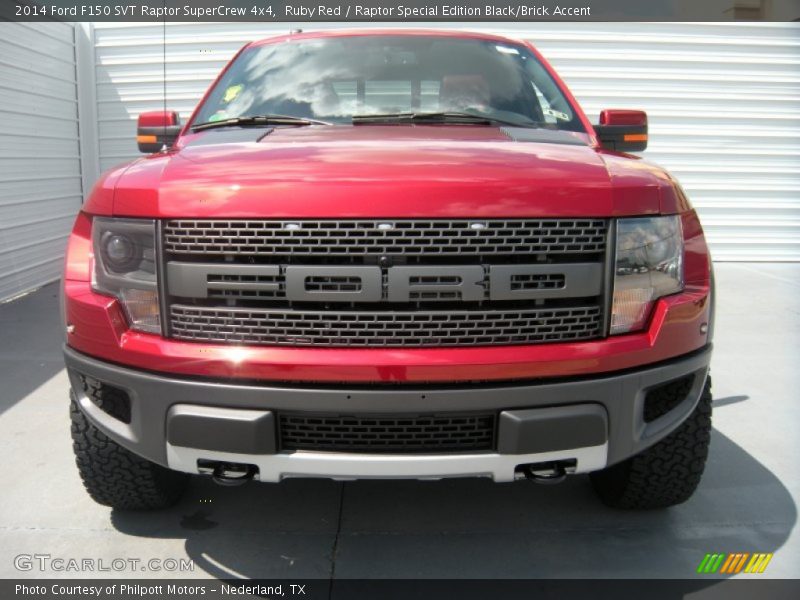 Ruby Red / Raptor Special Edition Black/Brick Accent 2014 Ford F150 SVT Raptor SuperCrew 4x4