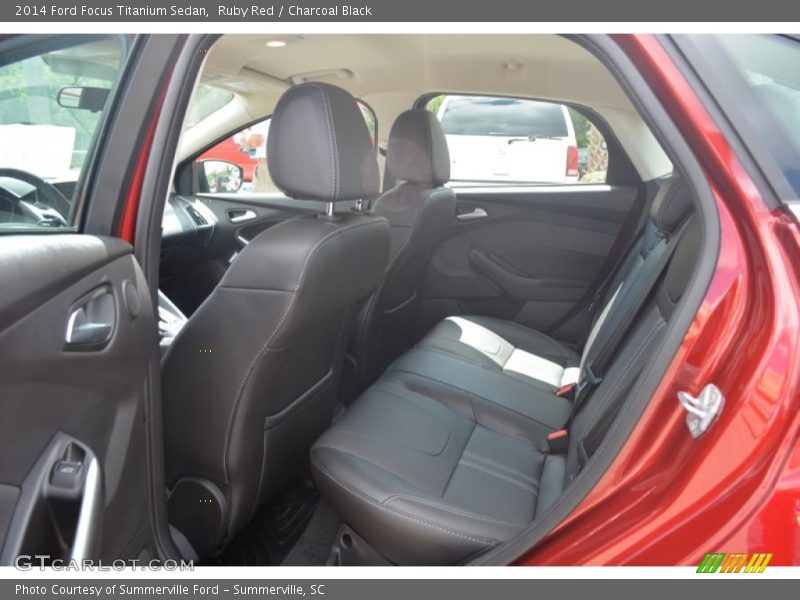 Ruby Red / Charcoal Black 2014 Ford Focus Titanium Sedan