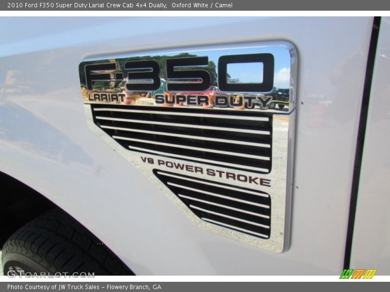 Oxford White / Camel 2010 Ford F350 Super Duty Lariat Crew Cab 4x4 Dually