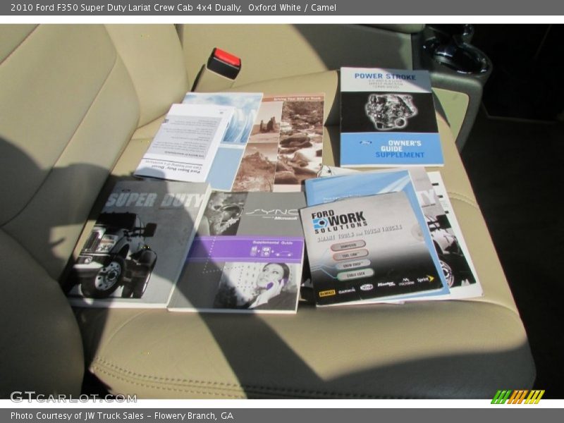 Oxford White / Camel 2010 Ford F350 Super Duty Lariat Crew Cab 4x4 Dually