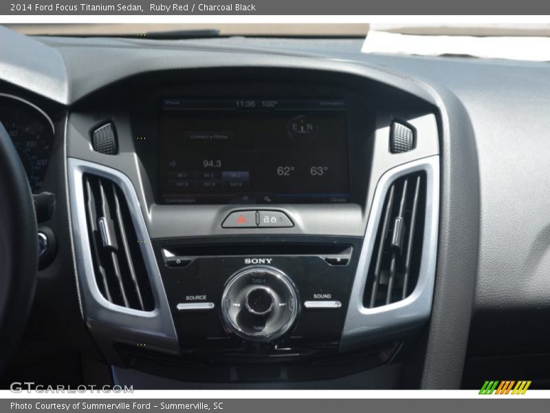 Ruby Red / Charcoal Black 2014 Ford Focus Titanium Sedan
