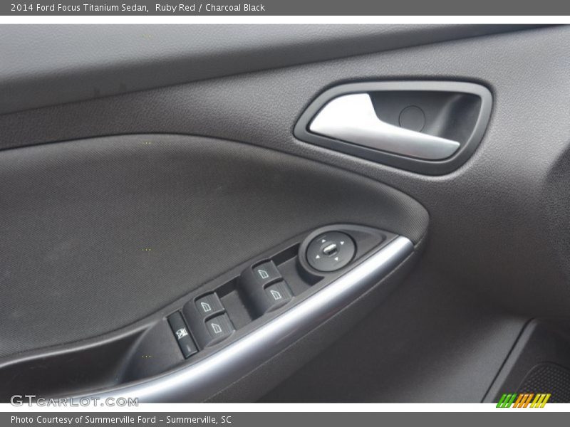 Ruby Red / Charcoal Black 2014 Ford Focus Titanium Sedan