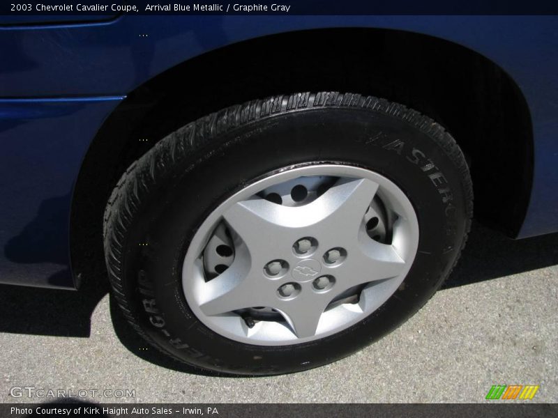 Arrival Blue Metallic / Graphite Gray 2003 Chevrolet Cavalier Coupe