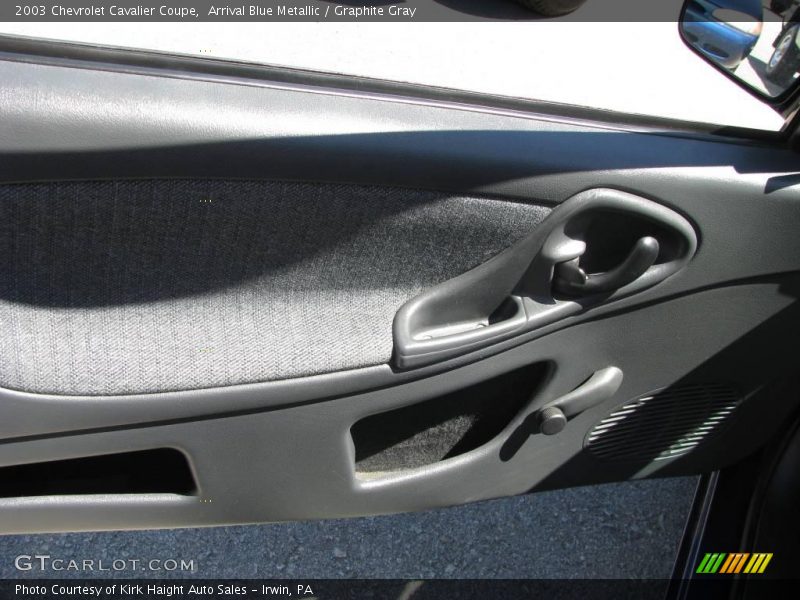 Arrival Blue Metallic / Graphite Gray 2003 Chevrolet Cavalier Coupe