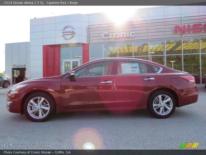 Cayenne Red / Beige 2014 Nissan Altima 2.5 SL