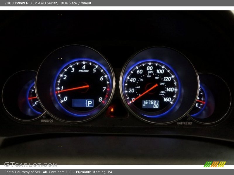 Blue Slate / Wheat 2008 Infiniti M 35x AWD Sedan
