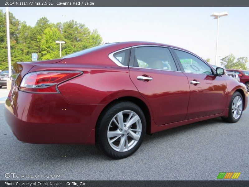 Cayenne Red / Beige 2014 Nissan Altima 2.5 SL