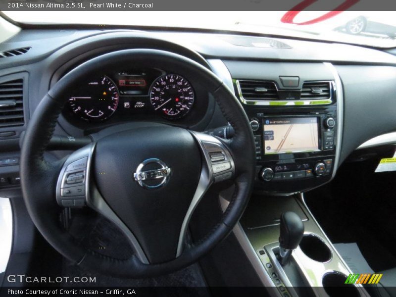 Pearl White / Charcoal 2014 Nissan Altima 2.5 SL