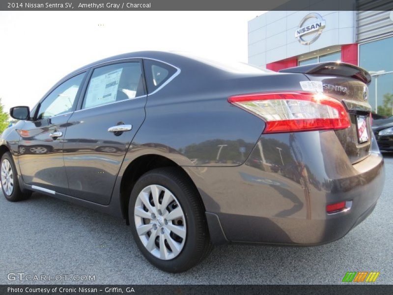 Amethyst Gray / Charcoal 2014 Nissan Sentra SV