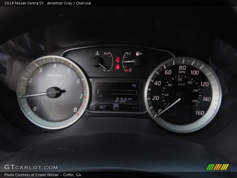 Amethyst Gray / Charcoal 2014 Nissan Sentra SV