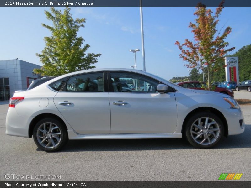 Brilliant Silver / Charcoal 2014 Nissan Sentra SR