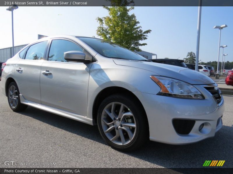 Brilliant Silver / Charcoal 2014 Nissan Sentra SR