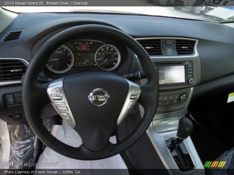Brilliant Silver / Charcoal 2014 Nissan Sentra SR