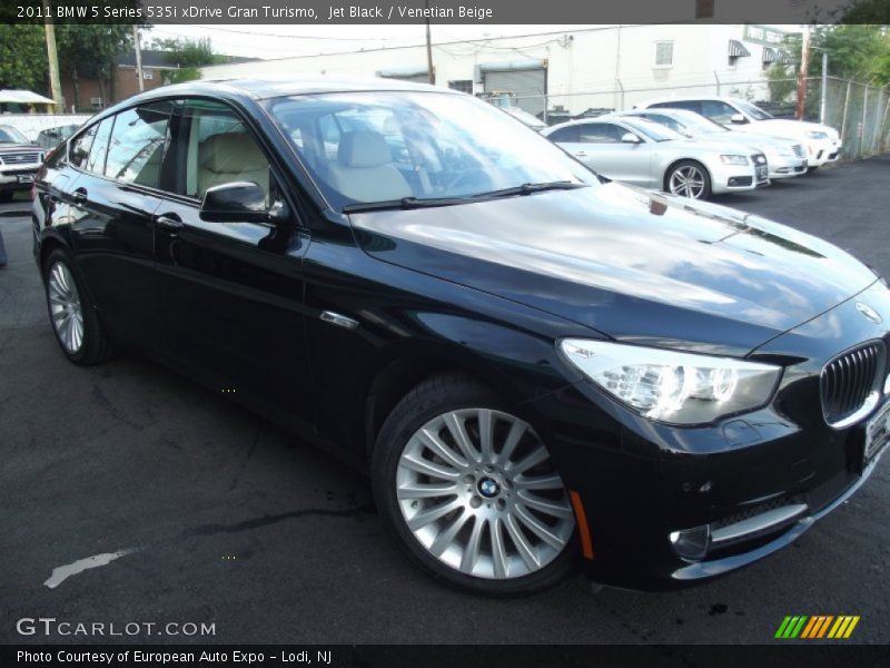 Jet Black / Venetian Beige 2011 BMW 5 Series 535i xDrive Gran Turismo