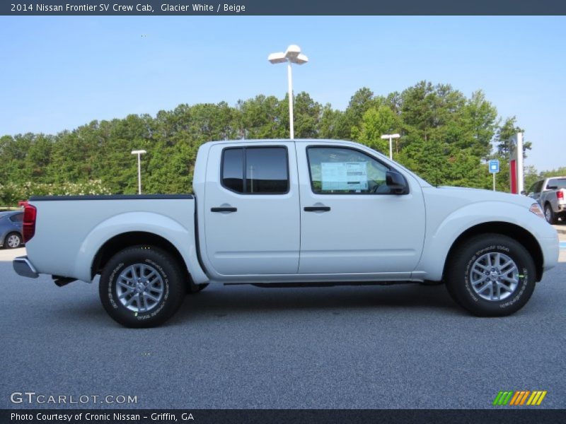 Glacier White / Beige 2014 Nissan Frontier SV Crew Cab