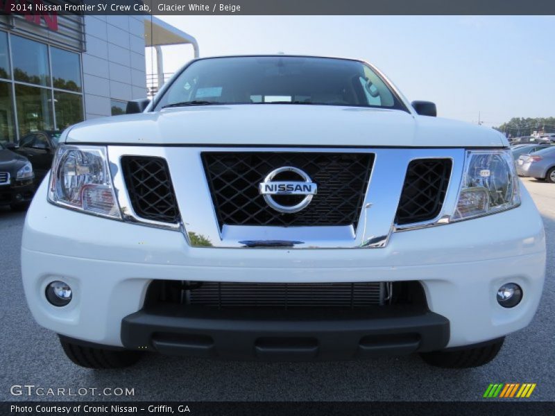 Glacier White / Beige 2014 Nissan Frontier SV Crew Cab