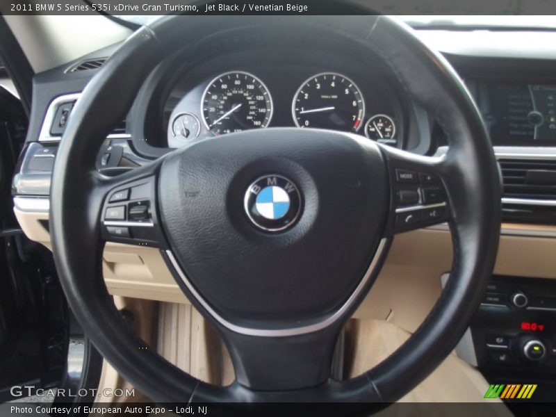 Jet Black / Venetian Beige 2011 BMW 5 Series 535i xDrive Gran Turismo
