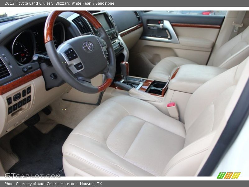 Blizzard White Pearl / Sandstone 2013 Toyota Land Cruiser