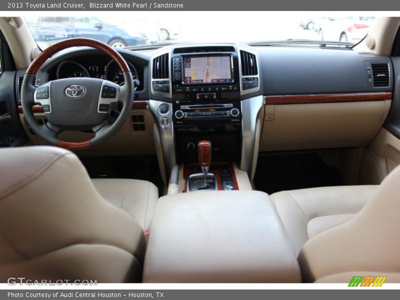 Blizzard White Pearl / Sandstone 2013 Toyota Land Cruiser