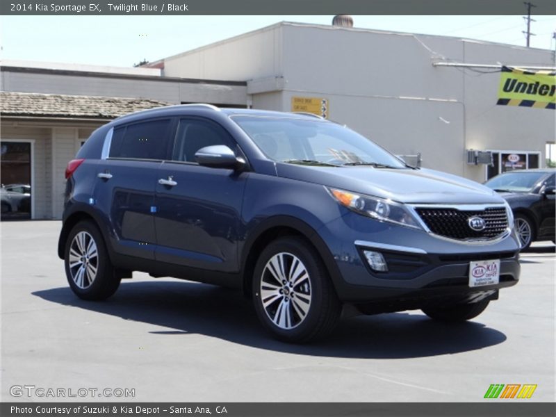 Twilight Blue / Black 2014 Kia Sportage EX