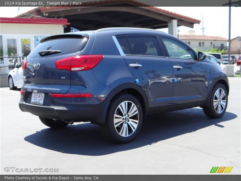 Twilight Blue / Black 2014 Kia Sportage EX