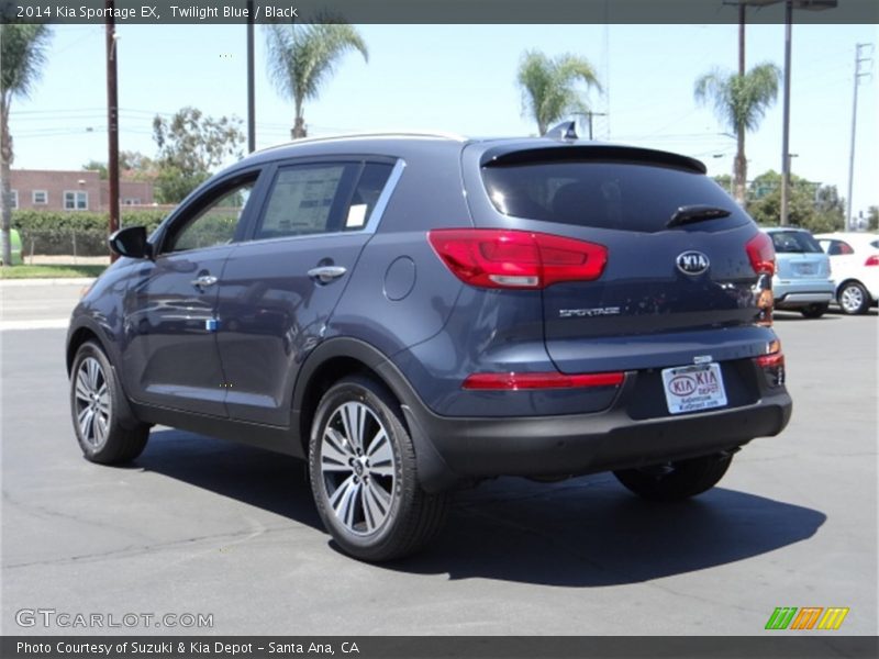 Twilight Blue / Black 2014 Kia Sportage EX