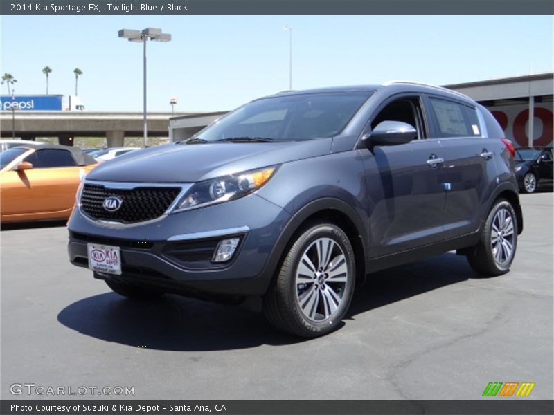 Twilight Blue / Black 2014 Kia Sportage EX