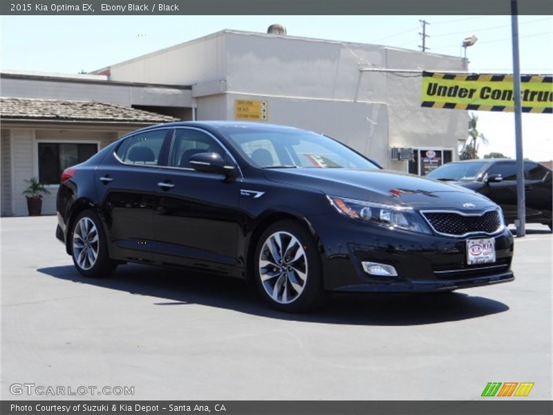 Ebony Black / Black 2015 Kia Optima EX