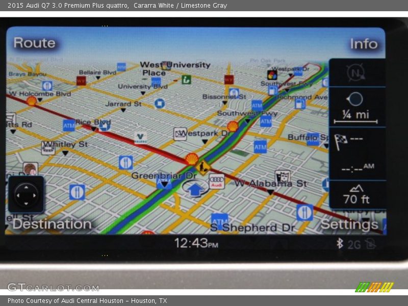 Navigation of 2015 Q7 3.0 Premium Plus quattro