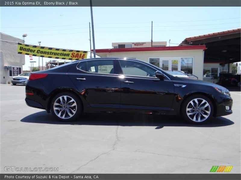 Ebony Black / Black 2015 Kia Optima EX