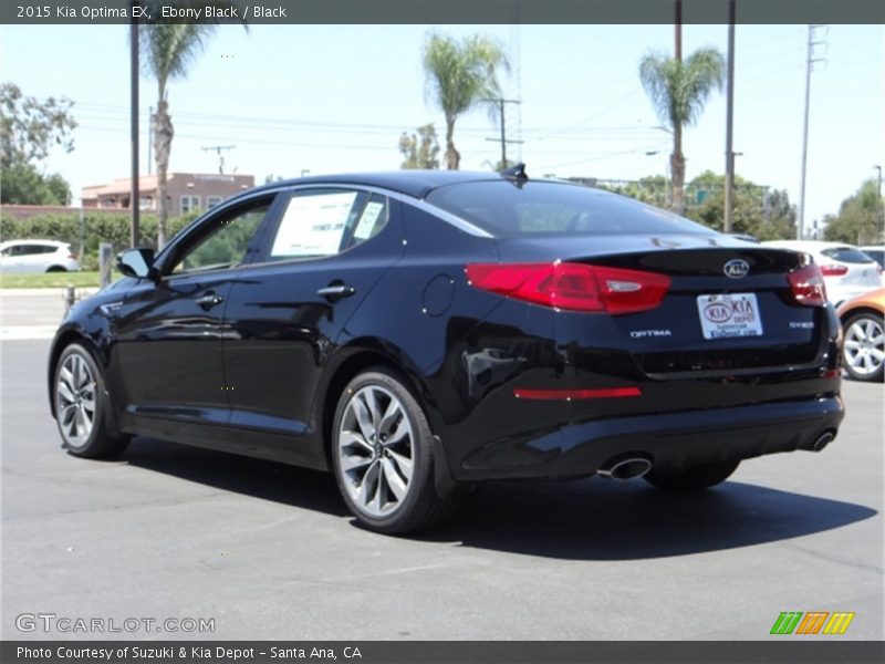Ebony Black / Black 2015 Kia Optima EX