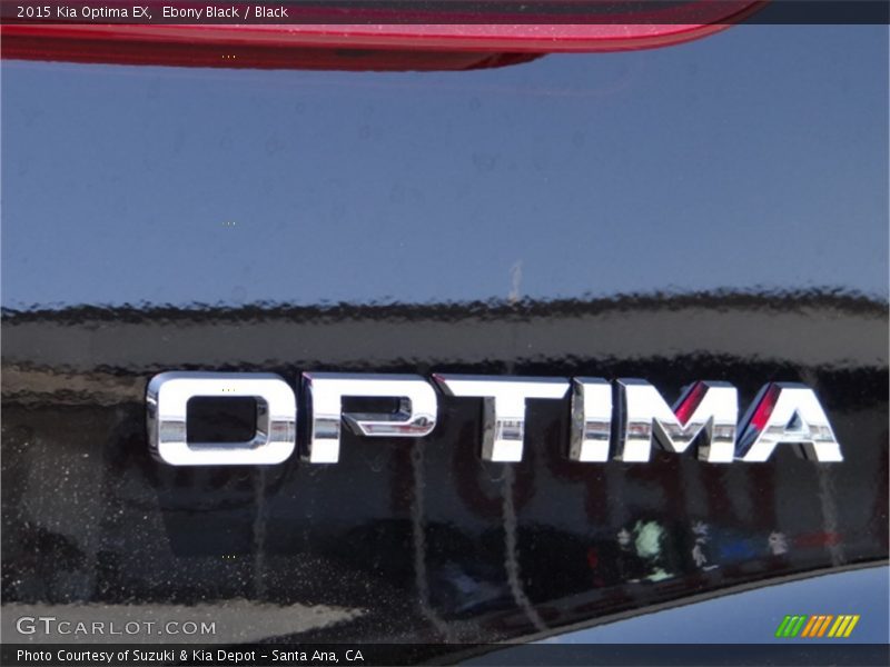Ebony Black / Black 2015 Kia Optima EX