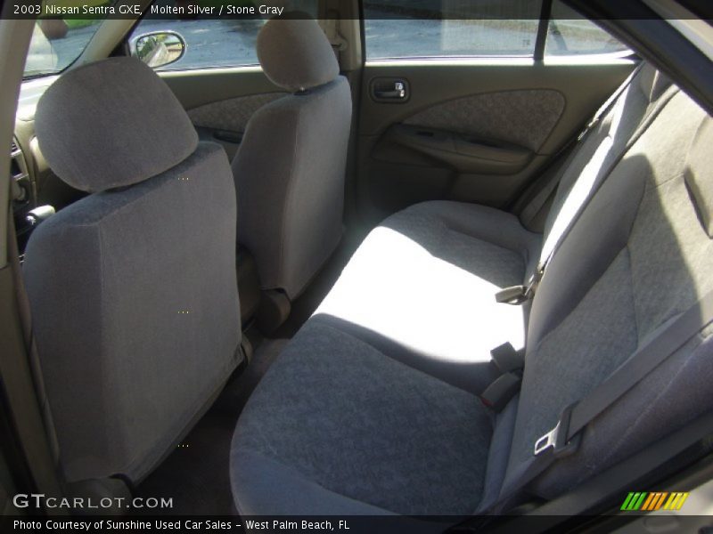 Molten Silver / Stone Gray 2003 Nissan Sentra GXE
