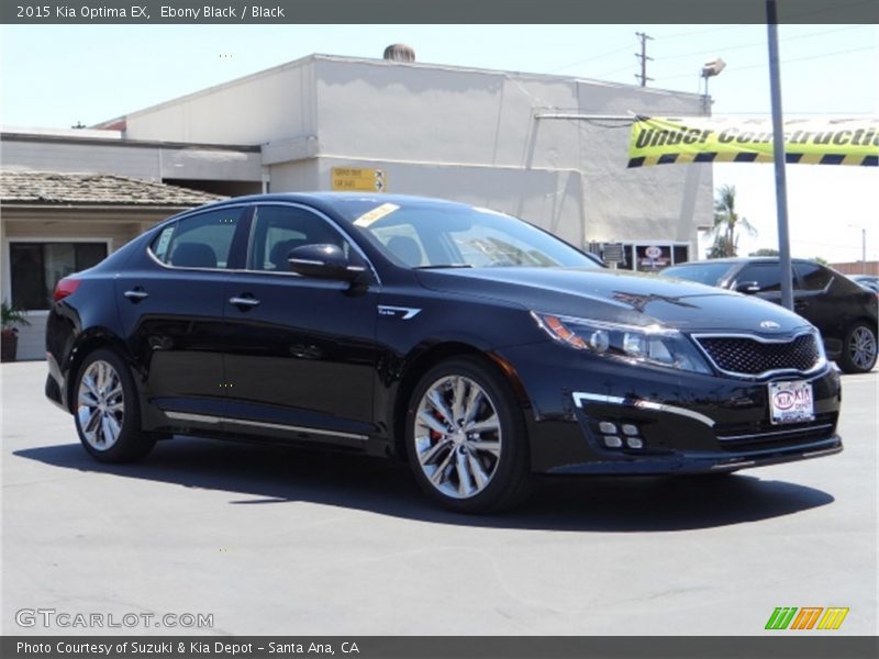 Ebony Black / Black 2015 Kia Optima EX