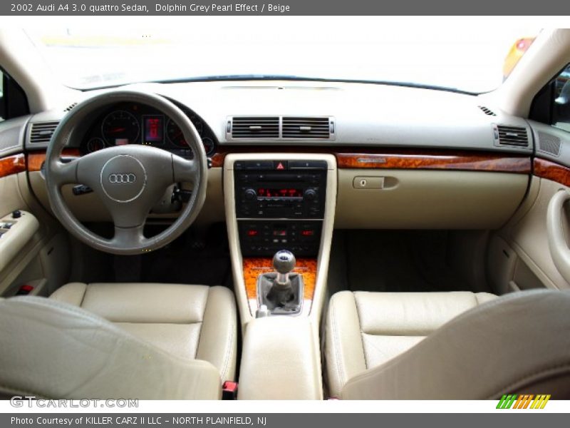 Dolphin Grey Pearl Effect / Beige 2002 Audi A4 3.0 quattro Sedan