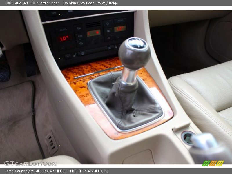 Dolphin Grey Pearl Effect / Beige 2002 Audi A4 3.0 quattro Sedan